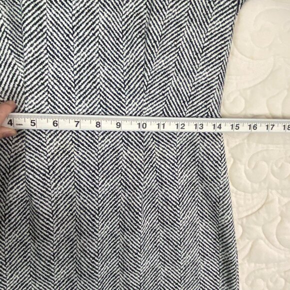 The Limited Mini Dress Office Wear Size 4 Herringbone Gray - Picture 9 of 11